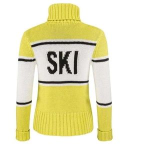 Head Rebels Coco High Neck Sweater in Lime